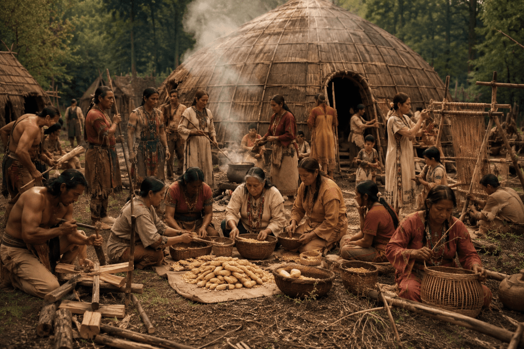 Hubungan harmonis Cherokee dengan alam.