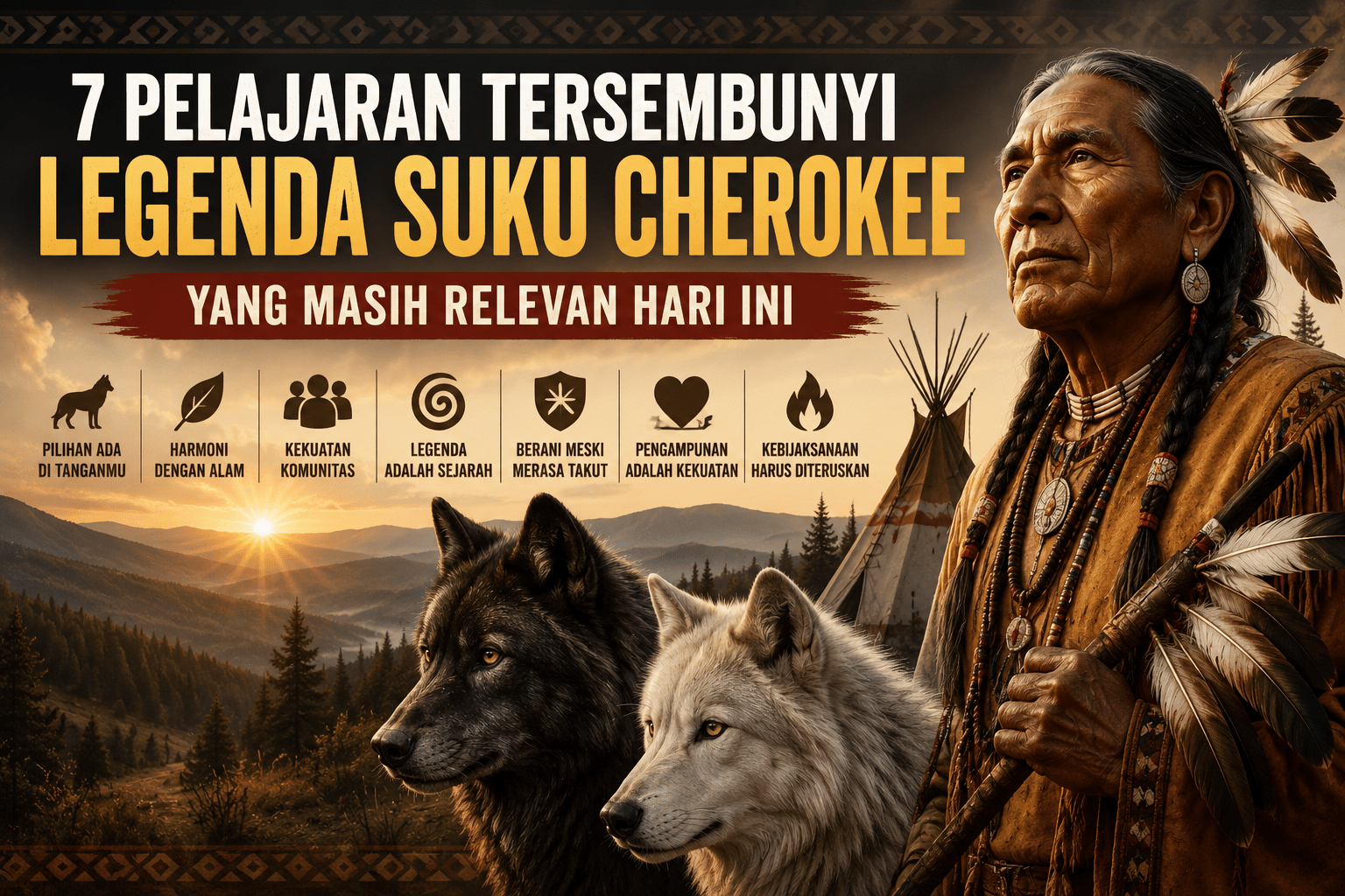 7 Pelajaran Tersembunyi Legenda Suku Cherokee yang Masih Relevan Hari Ini