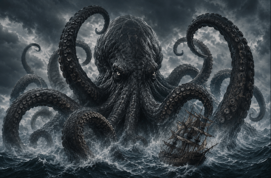 Kraken, Monster Laut Legendaris yang Menenggelamkan Kapal Raksasa