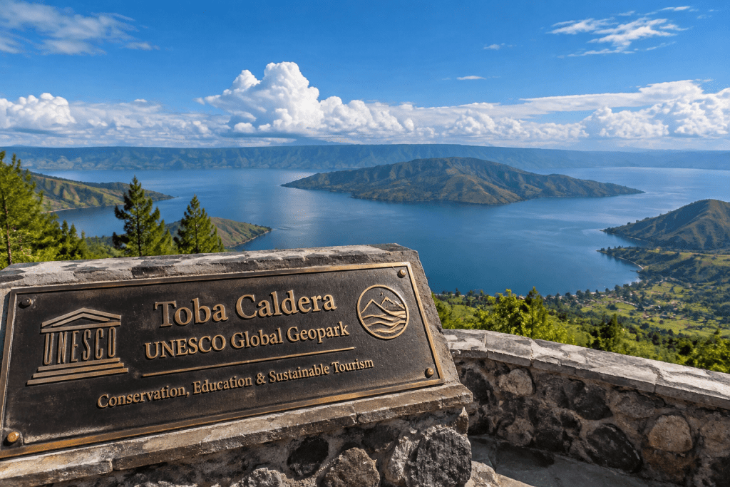 Legenda Danau Toba, Asal-usul Ikan Ajaib dari Sumatera 2 Tetua adat Batak menceritakan legenda Danau Toba kepada anak-anak di teras Rumah Bolon Samosir.