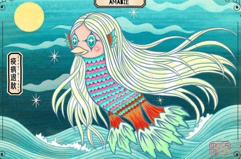 Amabie: Legenda Yokai Jepang Pembawa Ramalan Wabah dan Pelindung dari Penyakit
